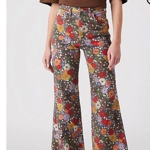 Wrangler Bloom floral flare jeans